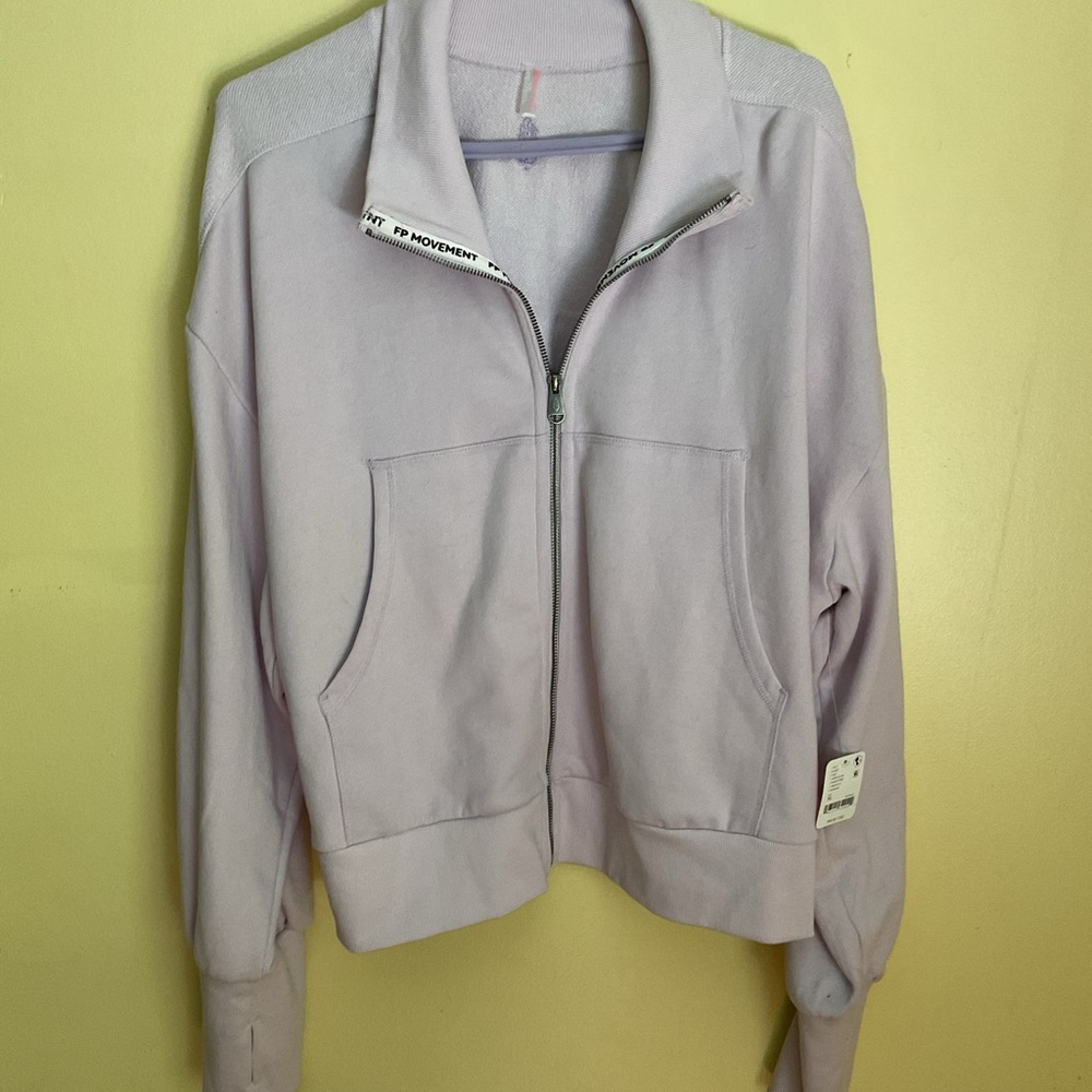 FREE PEOPLE…..NWOT…..full zip sweatshirt/jacket.  Size XL